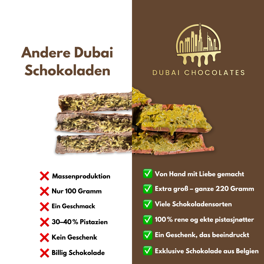 Andere dubai schokoladen vs dubai chocolates